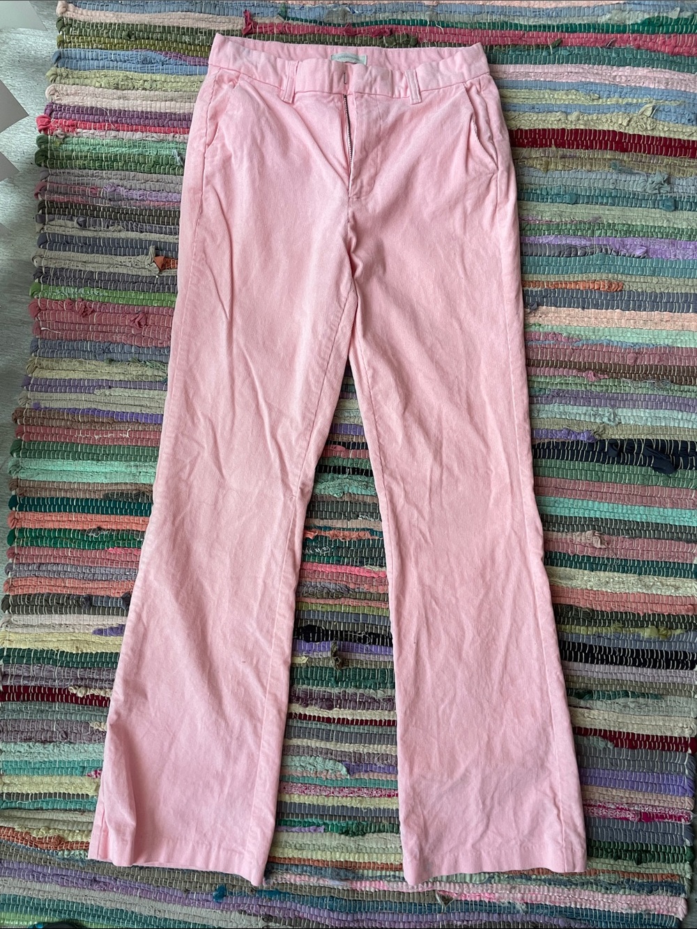 Corduroy Pink Boot Cut Pants